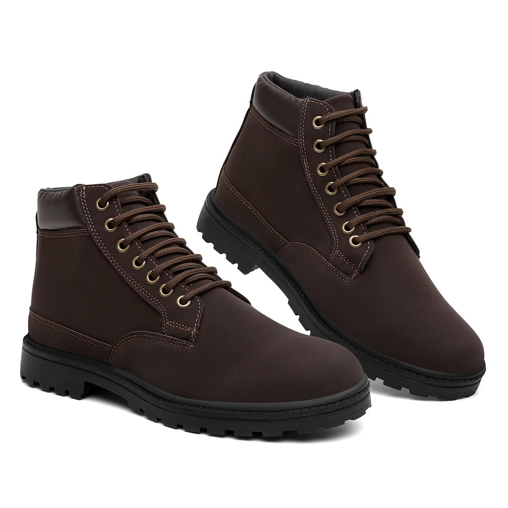 Bota Masculina Casual Couro + Carteira de Brinde - Rei da Bota