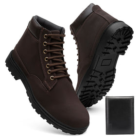 Bota Masculina Casual Couro + Carteira de Brinde - Rei da Bota