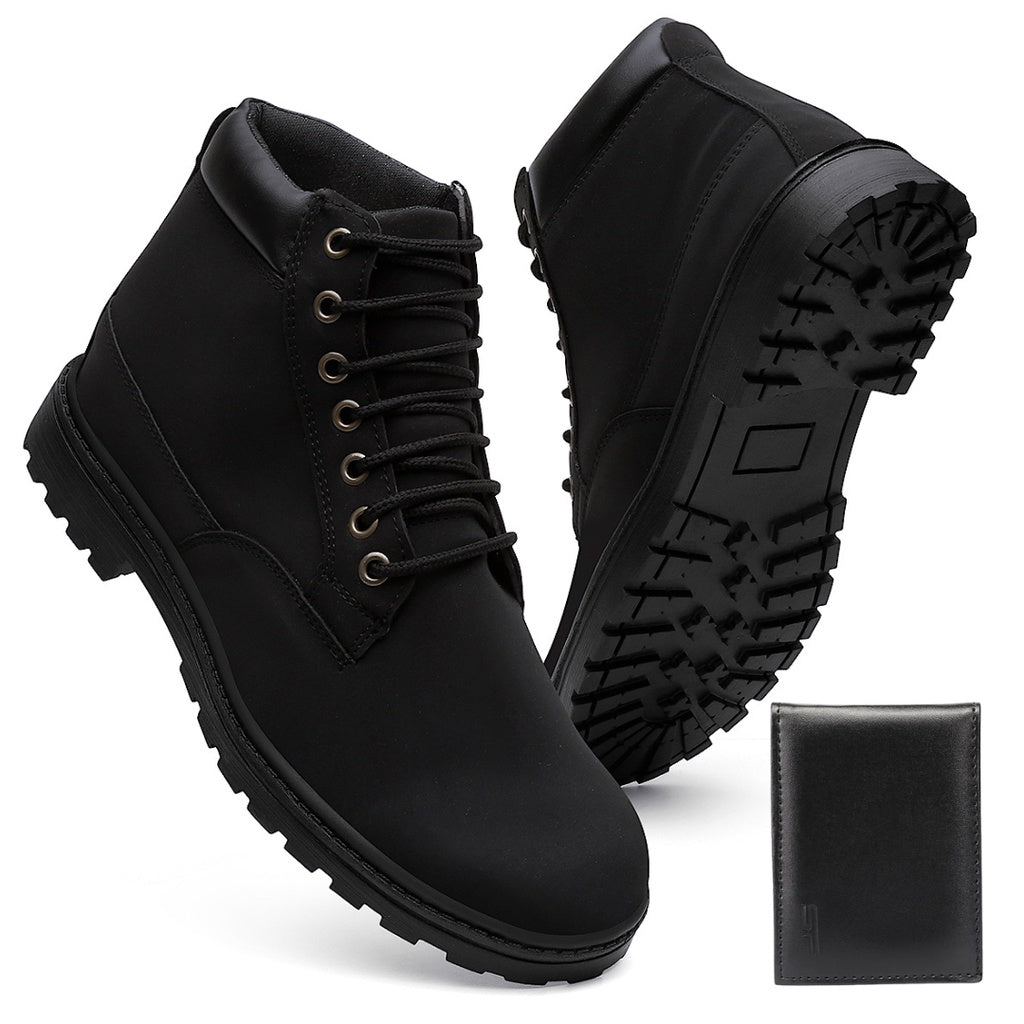 Bota Masculina Casual Couro + Carteira de Brinde - Rei da Bota
