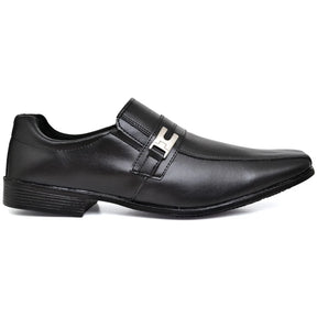 Sapato - Social Sintético Preto/Marrom | Rei da Bota