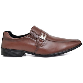 Sapato - Social Sintético Preto/Marrom | Rei da Bota