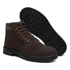 Bota Masculina Casual Couro + Carteira de Brinde - Rei da Bota